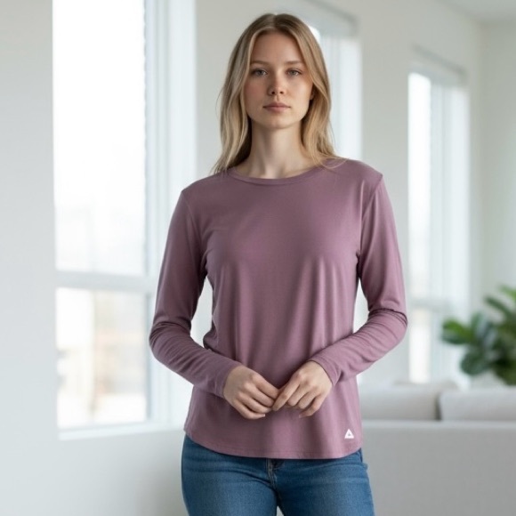 RBX Performance Women's XL Purple Long Sleeve Athletic Shirt - Picture 1 of 9